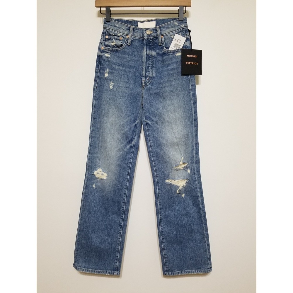MOTHER The Rambler Ankle Jeans Holy Melancholy Distressed NWT‎ Size 24 29 $278